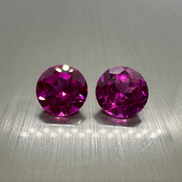 Manmade Pink Sapphire 10mm Round