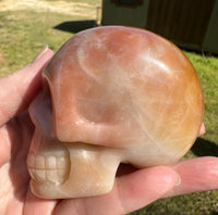 Orange Jade Skull #13