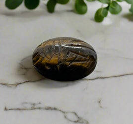 Tiger Eye Scarab 14x10mm Oval 5.70ct