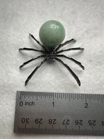 Spider with Green Aventurine Sphere