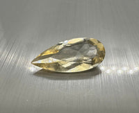 Long Pear Shape Yellow Quartz 18x8mm 3.95ct