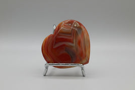 Carnelian Heart Palm Stone #1