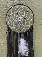 Black Dream Catcher with Feathers #4