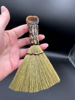 Tiger Eye & Amethyst Decorative Crystal Broom with Owl