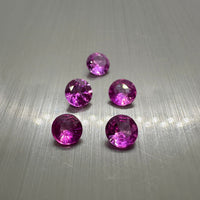 Manmade Pink Sapphire 5mm Round
