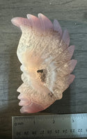 Druzy Agate Geode Carved Native American #9