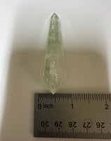 Double Terminated Prasiolite Scepter Wand #7 with Rainbow