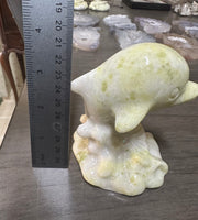 Lantian Jade Carved Dolphin #3