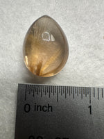 High Quality Gold Rutilated Quartz Teardrop