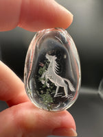 Beautiful Horse Garden Quartz Inner Scene Carving #5