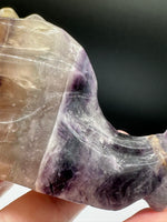 Natural Rainbow Fluorite Dragon Head Carving #3 – 382g