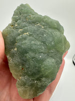 Prehnite mixed with Green Tourmaline Raw Specimen #6