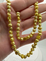 Yellow Freshwater Pearl Strand #7