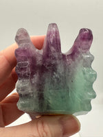 Fluorite Dragon Head Carving #16