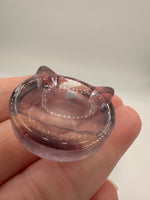 Cat Head Shape Rainbow Fluorite Bowl Carving #2