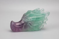 Fluorite Dragon Head Carving #5