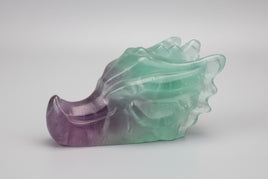 Fluorite Dragon Head Carving #5