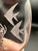 Beautiful Garden Quartz with Fish Inner Scene Carving #2