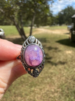 Natural Charoite Ring #15