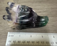 Fluorite Dragon Head Carving #22