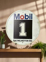 Mobil 1 Racing Motor Oil Novelty Tin Sign