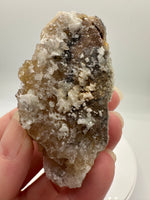 Golden Cube Fluorite Cluster – Moscona Mine, Spain Specimen #2