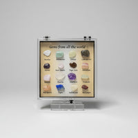 Mini Ore Specimen Box 16 Crystals