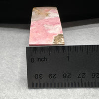 Rhodochrosite Four-Sided Tower #7 – Pink & Cream Natural Mineral Patterns
