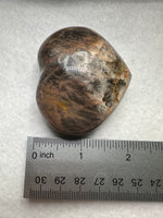 Black Moonstone Heart