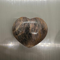 Black Moonstone Heart