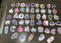 Gem & Crystal Stickers Set of 50