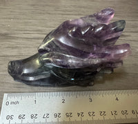 Fluorite Dragon Head Carving #12