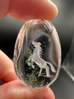 Beautiful Horse Garden Quartz Inner Scene Carving #5