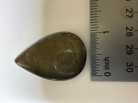 Natural Golden Sheen Obsidian Pearshape Large Cabochon #2