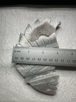 Druzy Agate Geode Indigenous-Inspired Warrior Carving #2
