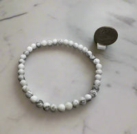 Howlite Bead Bracelet