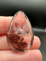 Beautiful Pegasus Garden Quartz Inner Scene Carving #3