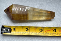 Carved Fluorite Scepter with Rainbows #2