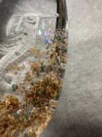 Beautiful Seahorse Garden Quartz Inner Scene with Rainbow Carving #12