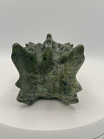 Large Green Jade Dragon Head Carving
