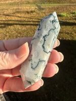Moss Agate Double Terminated Point #5
