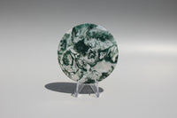 Moss Agate Polished Round Slice #25