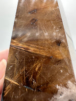 Gold Rutilated Quartz Point #8
