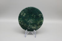 Moss Agate Polished Round Slice #37