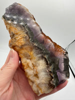 Fluorite Mixed Cube Pyrite & Acicular Slab #5