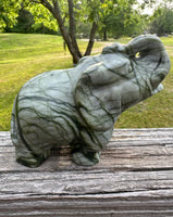 Nephrite Jade Carved Elephant #2