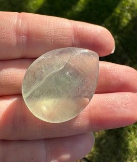 Pear Shape Candy Fluorite Cabochon #29