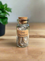 Grey Moonstone Chips In Bottle