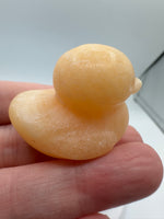 Carved Yellow Stone Duck #1