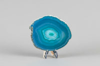 Dyed Blue Agate Slice #30